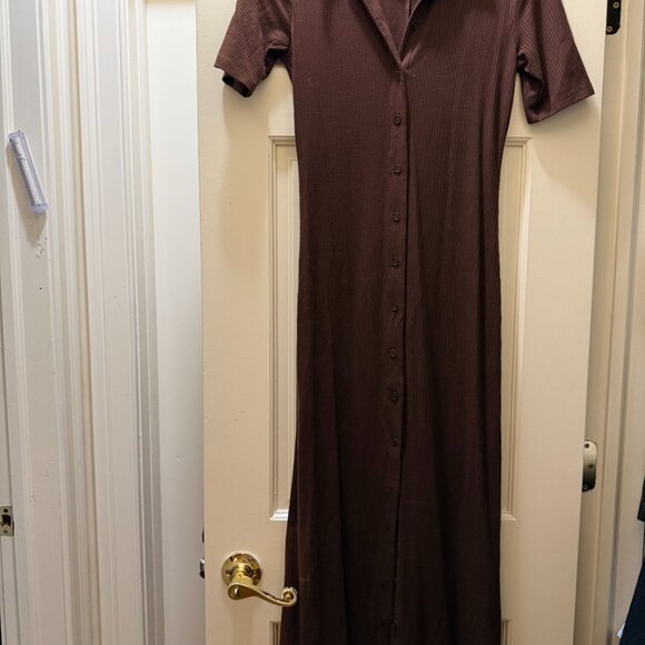 Reformation, Aiden Knit Dress, XS Brown - Picture 4 of 6